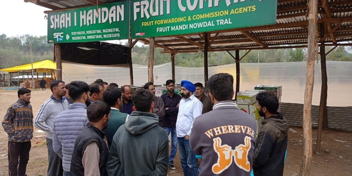 Apni Party Leader and DDC Member Tral Meets Nowdal Fruit Mandi Representatives, Seeks Urgent Intervention for Land Transfer