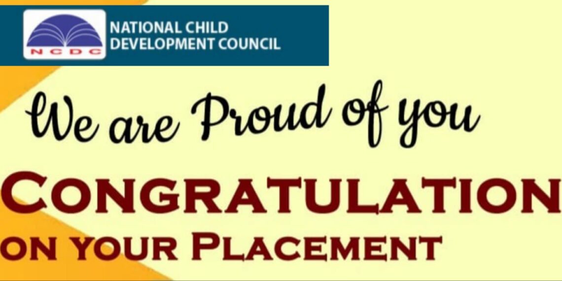 National Child Development Council Applauds Successful Placement of its Four Alumni