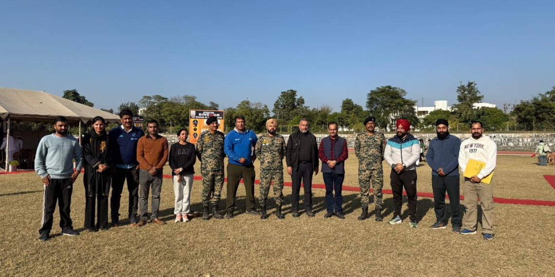 BSF, JU organize awareness programme featuring Band Display, Dog Show & Weapon Exhibition