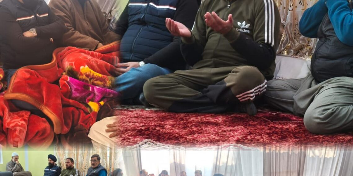 Congress Leader Surinder Singh Channi Visits Different Areas of Tral to Offer Condolences