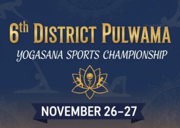 6th District Pulwama Yogasana Sports Championship Scheduled for November 26–27