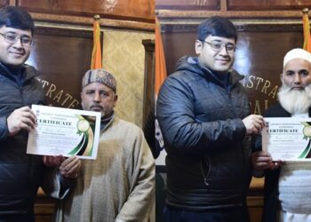 DC felicitates Willow Wicker craftsmen for bringing laurels to Ganderbal