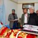 Lieutenant Governor meets the injured in the accidental blast at Nowgam Police Station