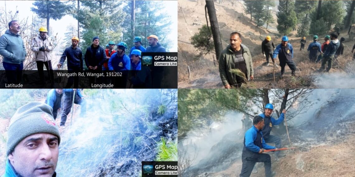 85% of Wangath Forest Fire Contained; Block Officer Injured During Operation