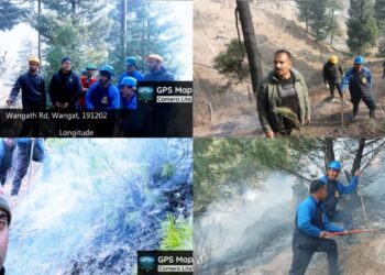 85% of Wangath Forest Fire Contained; Block Officer Injured During Operation