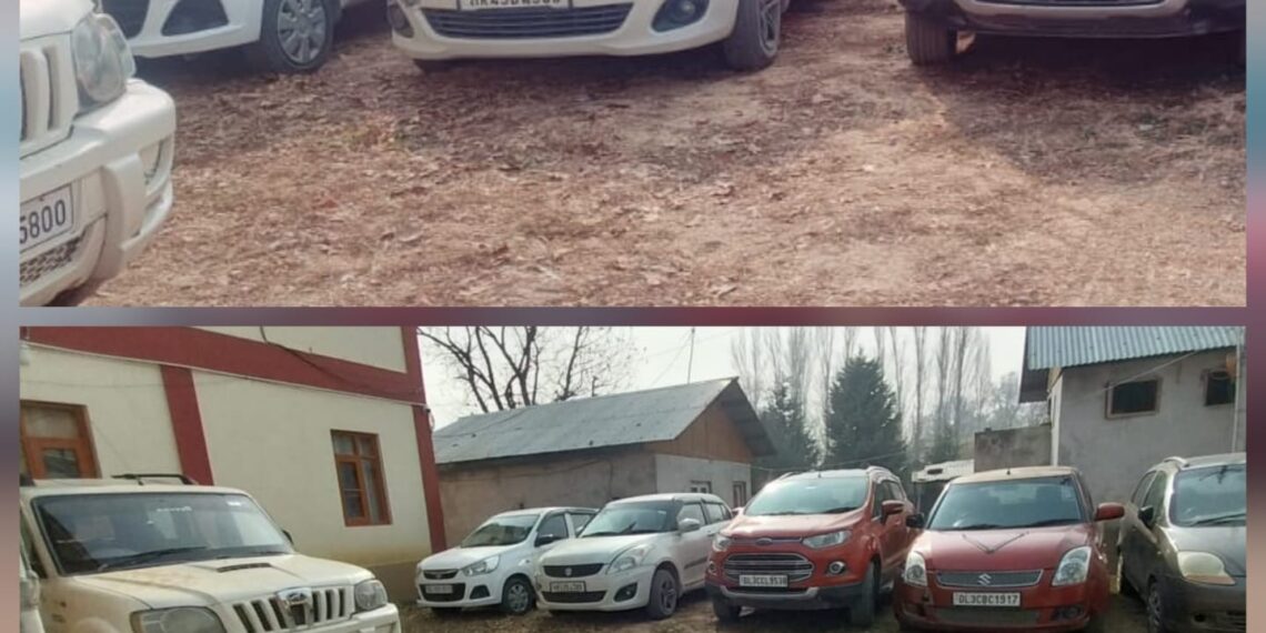 Awantipora Police Take Action Against Vehicles Not Transferred After Sale