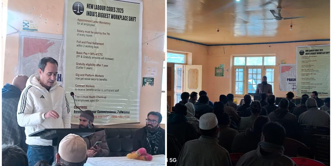 Awareness Programme on Labour Codes Held at Aripal Tral