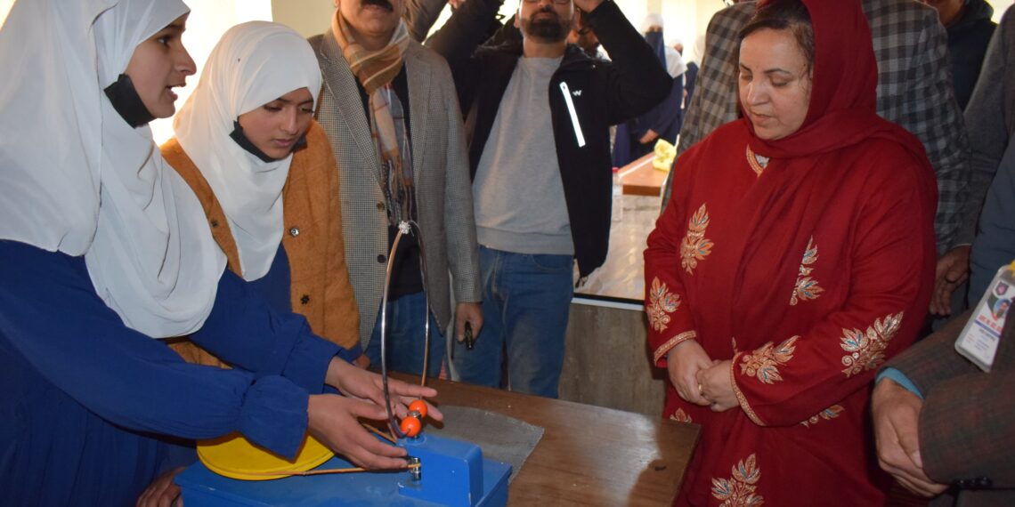 Sakeena Itoo visits GHSS Hawal Pulwama