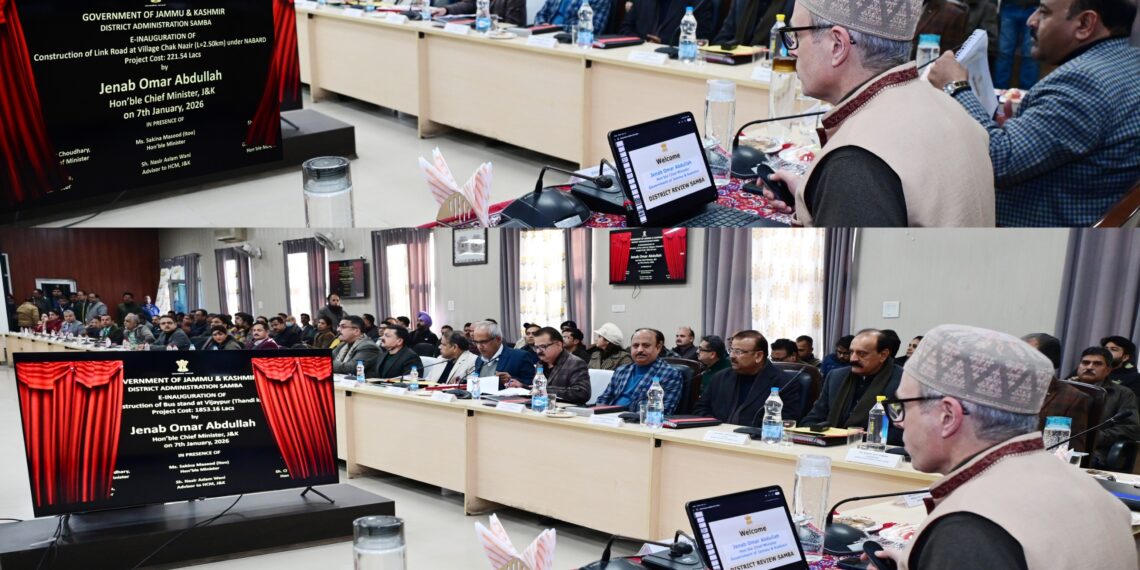 CM Omar Abdullah reviews development scenario in Samba, stresses time-bound completion of projects