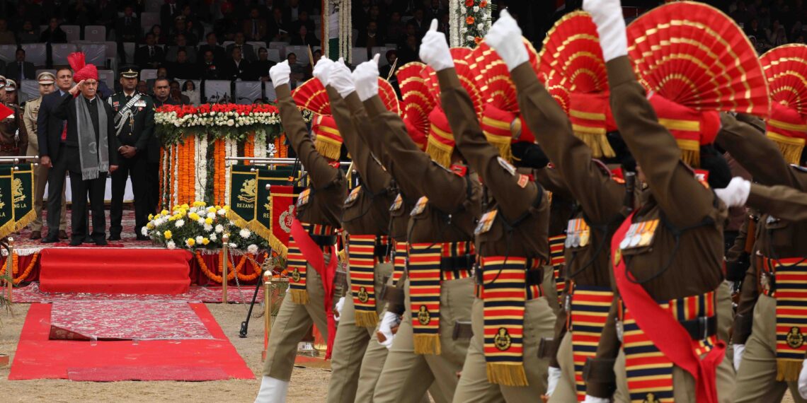Lieutenant Governor Manoj Sinha unfurls National Flag at Republic Day function
