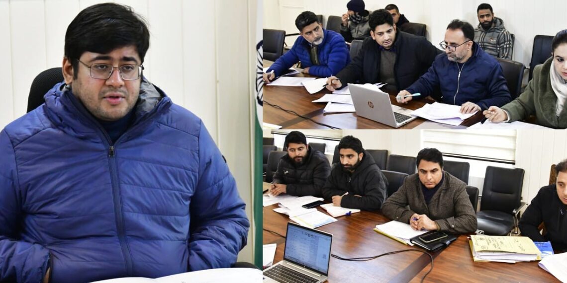 DC Ganderbal reviews progress of works under Jal Jeevan Mission 