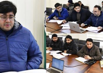 DC Ganderbal reviews progress of works under Jal Jeevan Mission 