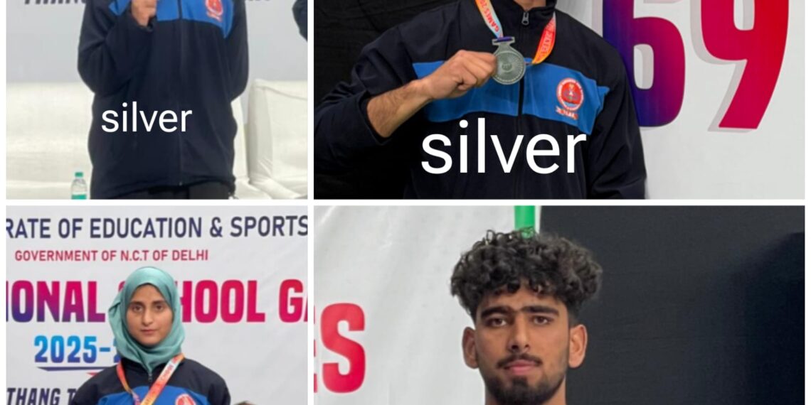 Tral’s Khelo India Thang-Ta Centre Bags Four Medals at National Level