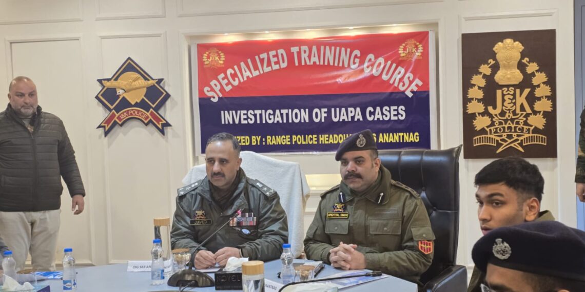 DIG South Kashmir Inaugurates Specialized Training Programme for Investigating Officers