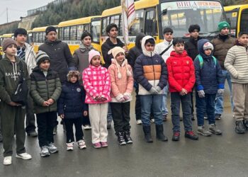 Birla Open Minds International School Pampore Departs for 3rd Annual Skiing Course 2026 at Gulmarg