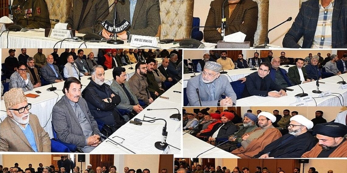 CM Omar Abdullah convenes meeting with Religious Leaders & Civil Society Members