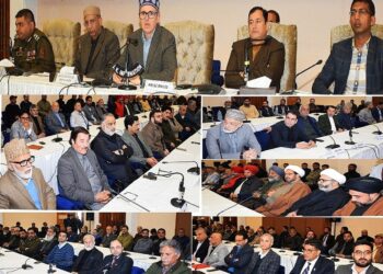 CM Omar Abdullah convenes meeting with Religious Leaders & Civil Society Members