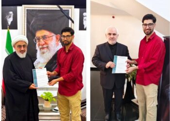 JKSA National Convenor Nasir Khuehami Meets Iranian Ambassador, Supreme Leader’s Representative in Delhi; Raises Evacuation of Indian Students