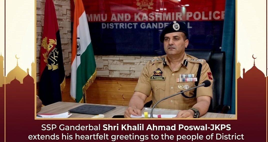 SSP Ganderbal Extends Eid-ul-Fitr Greetings to People