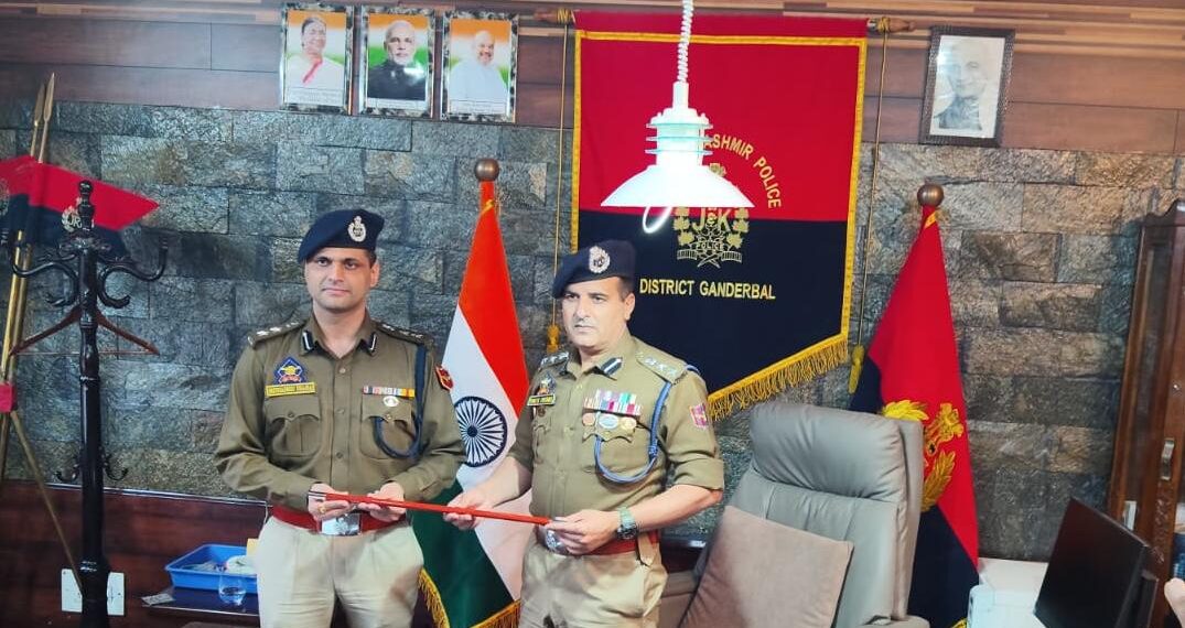 Sudhanshu Dhama-IPS Assumes Charge as SSP Ganderbal
