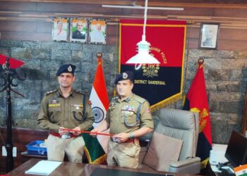 Sudhanshu Dhama-IPS Assumes Charge as SSP Ganderbal