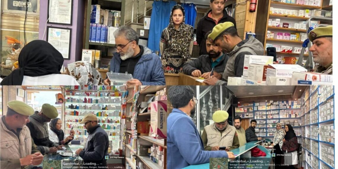 Ganderbal Police Inspect Medical Shops Under Anti-Drug Drive