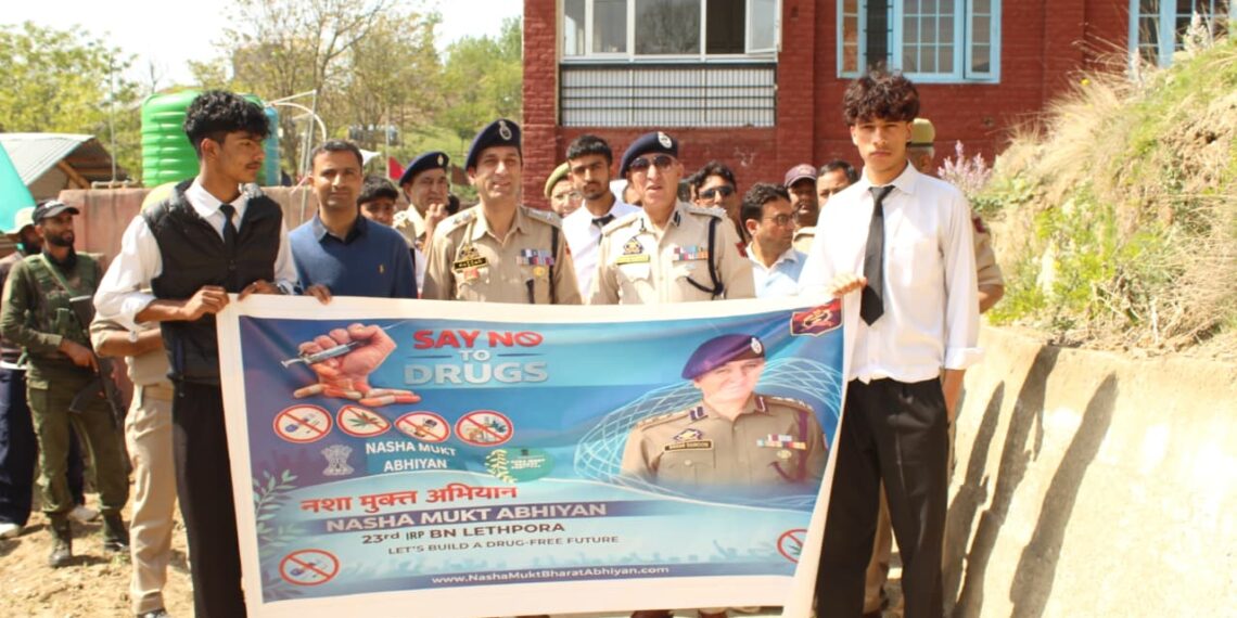 IRP 23rd BN Lethpora organized one day Nasha Mukt Abhiyan