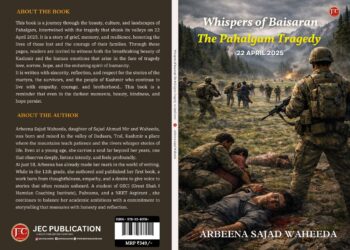 Young Kashmiri Author Pens ‘Whispers of Baisaran’ Reflecting on Pahalgam Tragedy