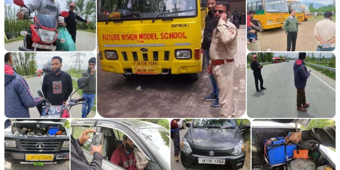 MVD Pulwama Moves to Cancel 11 Licenses and Suspend 4 RCs; Imposes ₹70,000 in Fines on Traffic Violators