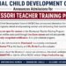 National Child Development Council Announces Admissions for Montessori Teacher Training Program