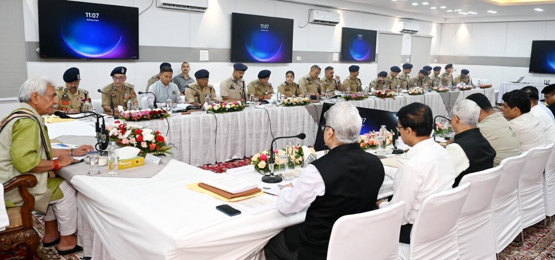 Lieutenant Governor chairs meeting with DCs, SSPs of Jammu Division