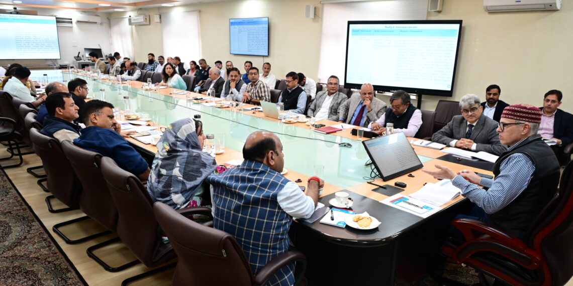 CM Omar Abdullah chairs meeting to review status of implementation of Budget announcements & key initiatives