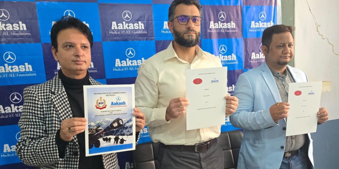 Aakash Educational Services Limited (AESL) Signs MoUs with Indian Army and Paramilitary Forces to Support Personnel and Their Families