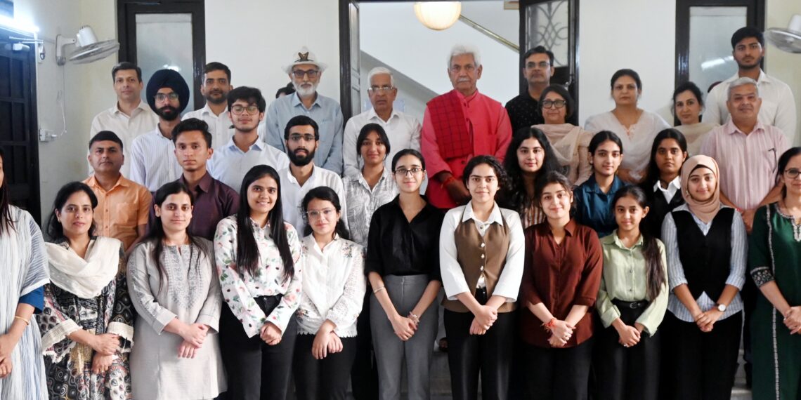 Lieutenant Governor interacts with students and faculty of Jammu University’s Design Your Degree Programme