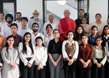 Lieutenant Governor interacts with students and faculty of Jammu University’s Design Your Degree Programme