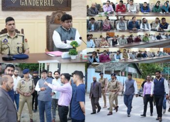 DC Ganderbal reviews preparations for Padayatra under Nasha Mukt Abhiyan