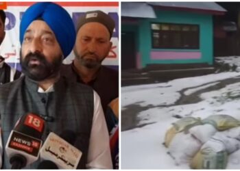 Hailstorm Damages Orchards, Crops in Tral Villages; Dr Harbakash Singh Seeks Compensation