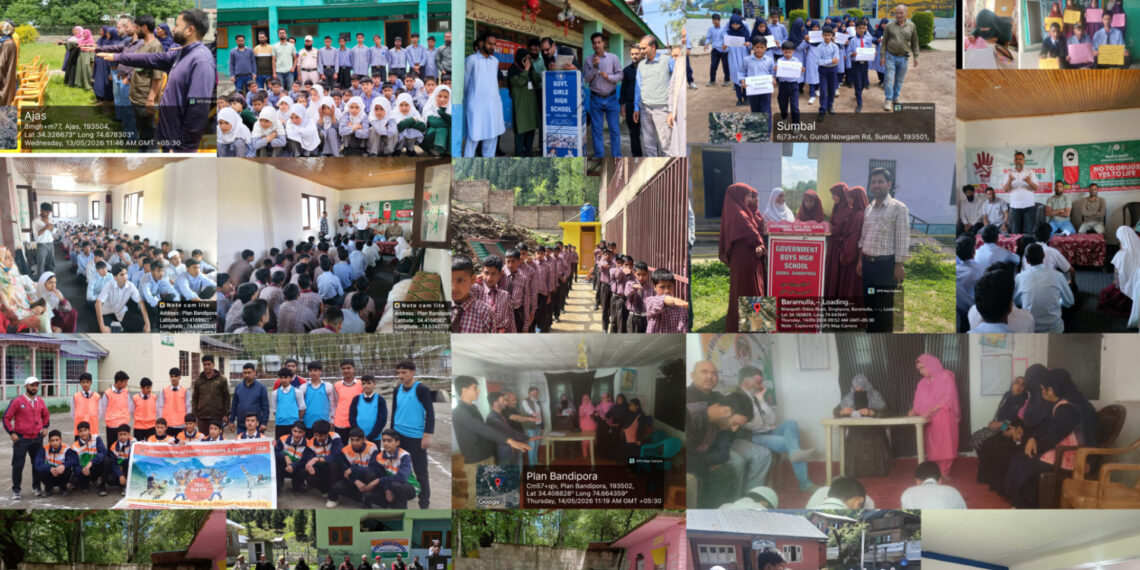 Mass Awareness Activities under Nasha Mukt J&K Abhiyan continue across Bandipora