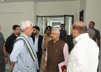 Lieutenant Governor conducts on-site inspection of Shri Amarnath Ji Shrine Board’s Yatri Niwas at Pantha Chowk