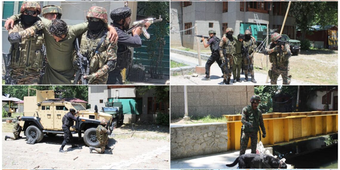 GANDERBAL POLICE CONDUCTS MOCK DRILLS AHEAD OF SANJY-2026, MELA KHEER BHAWANI