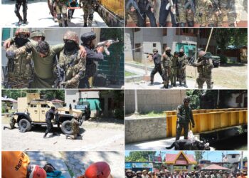 GANDERBAL POLICE CONDUCTS MOCK DRILLS AHEAD OF SANJY-2026, MELA KHEER BHAWANI