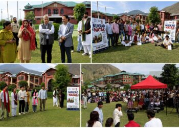 IUST showcases Nukkad Natak on Anti-Drug Awareness Under Nasha Mukt Bharat Abhiyaan