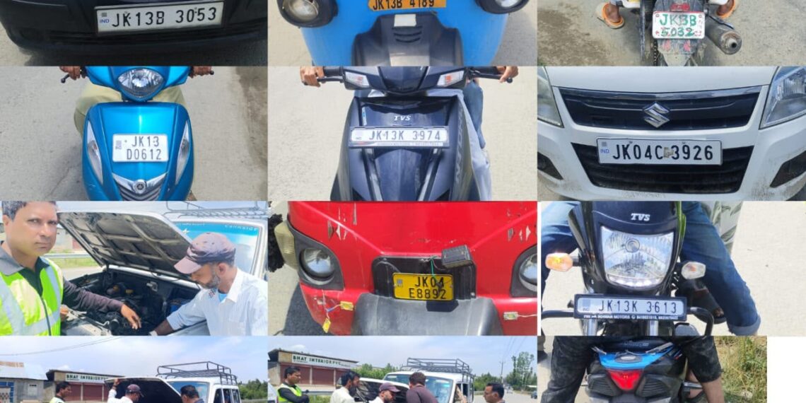 MVD Pulwama Conducts Traffic Violation Drive