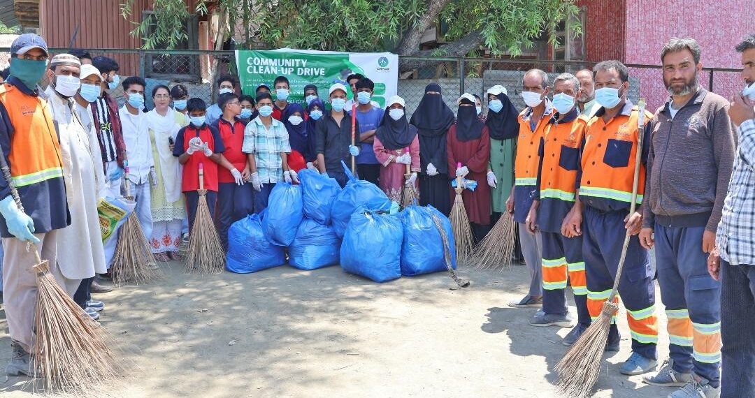 CHINAR International and SMC Unite for Community Cleanliness in Palpora, Srinagar
