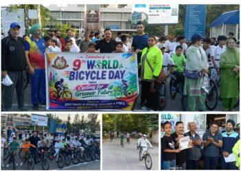 Kashmir University observes 9th World Bicycle Day