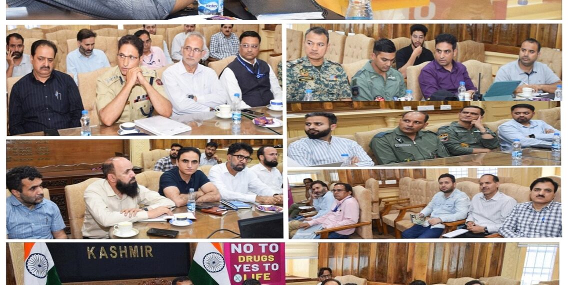 Div Com Kashmir chairs High-Level Meeting to review alignment of Flyovers, Srinagar Ring Road