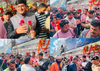 First batch of Shri Amarnath Ji Yatra-2026 pilgrims receives warm welcome at Baltal Base Camp