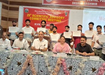 Vice Chancellor SKUAST-K chaired 29th SAC Meeting of KVK Pulwama