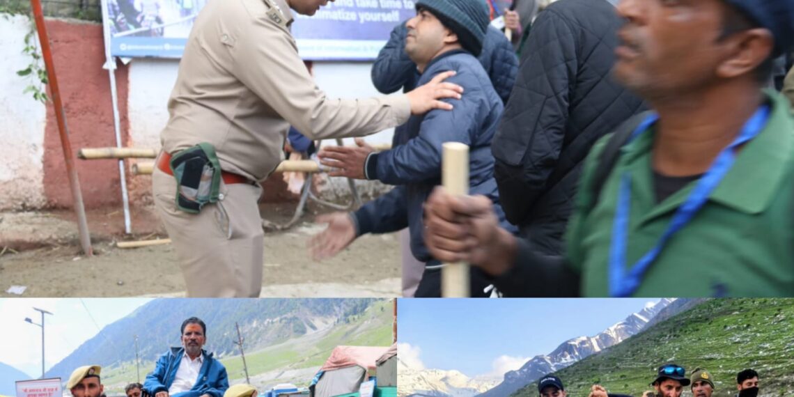 Serving Beyond Duty: Ganderbal Police Assist Pilgrims Along Baltal Yatra Route