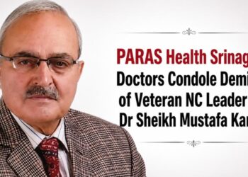 PARAS Health Srinagar, Doctors Condole Demise of Veteran NC Leader Dr Sheikh Mustafa Kamal